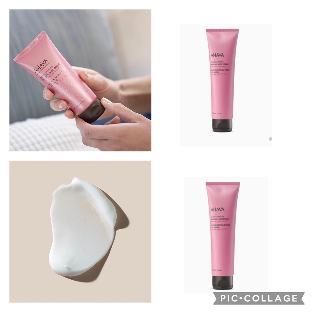 Lot of 2 Sealed Ahava Mineral Hand Cream Cactus & Pink Pepper (5.1 oz each)